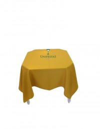 (R$8,80) Toalha Quadrada Oxford Dourada (1.50)