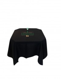 (R$8,80) Toalha Quadrada Oxford Preta (1.50m)