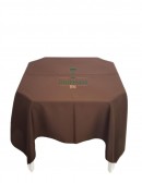 (R$4,00) Toalha Quadrada Oxford Marrom (1.50m)