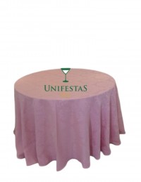 (R$22,80) Toalha Aparador Jacquard Rosa Baby (2.80m)