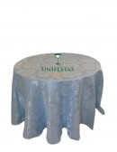 (R$12,00) Toalha Aparador Jacquard Azul Baby (2.80m)