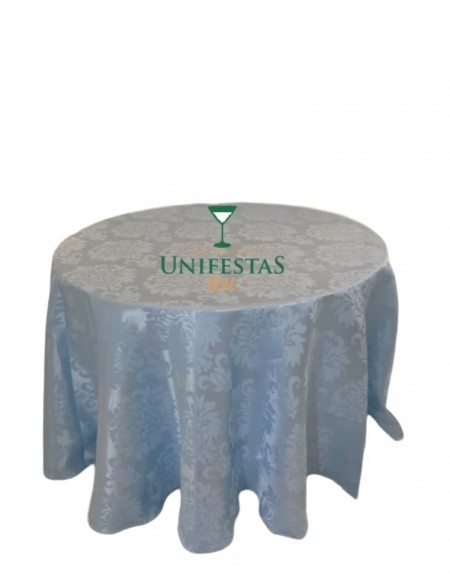 (R$12,00) Toalha Aparador Jacquard Azul Baby (2.80m)