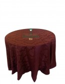 (R$12,00) Toalha Aparador Jacquard Marsala (2.80m)