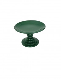 (R$14,00) Boleira Pé Baixo Verde Bandeira (A14.5 / D24.5cm)