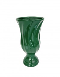 (R$18,00) Vaso Torcido Verde Bandeira (A36 / D16cm)