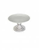 (R$10,00) Boleira Pé Baixo Prata (A14.5 / D24.5cm)