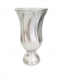 (R$14,00) Vaso Torcido Prata (A36 / D7.5cm)
