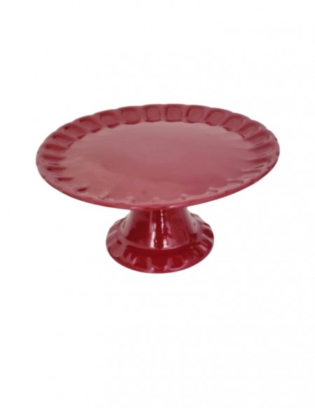 (R$14,00) Boleira Relevo Marsala (A16 / D33cm)