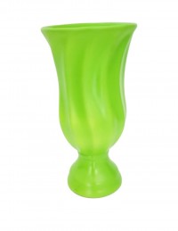 (R$18,00) Vaso Torcido Verde Neon (A36 / D16cm)