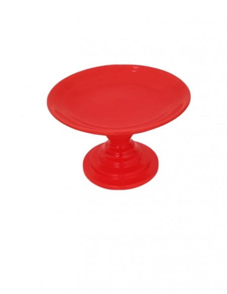 (R$10,00) Boleira Pé Baixo Tangerina Neon (A15 / D24cm)