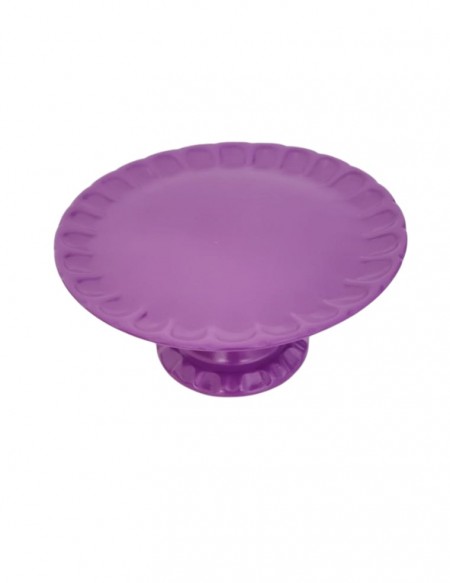 (R$14,00) Boleira Relevo Roxa Neon (A16 / D33cm)