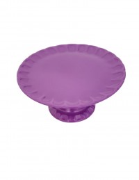 (R$18,00) Boleira Relevo Roxa Neon (A16 / D33cm)