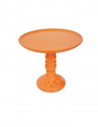 (R$16,00) Boleira Pé Alto Laranja (A25 / D27cm)