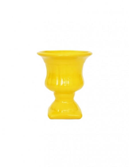 (R$4,80) Vasinho Grego Amarelo (A13 /D10cm)