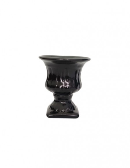 (R$4,80) Vasinho Grego Preto (A13 /D10cm)