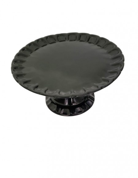 (R$14,00) Boleira Relevo Preta (A16 / D33cm)