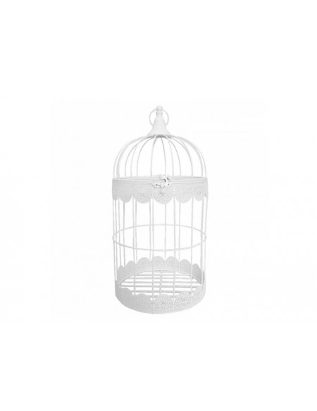 (R$12,00) Gaiola Branca G (49 cm)