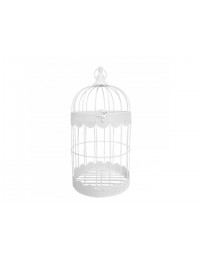 (R$16,00) Gaiola Branca Detalhe G (49 cm)