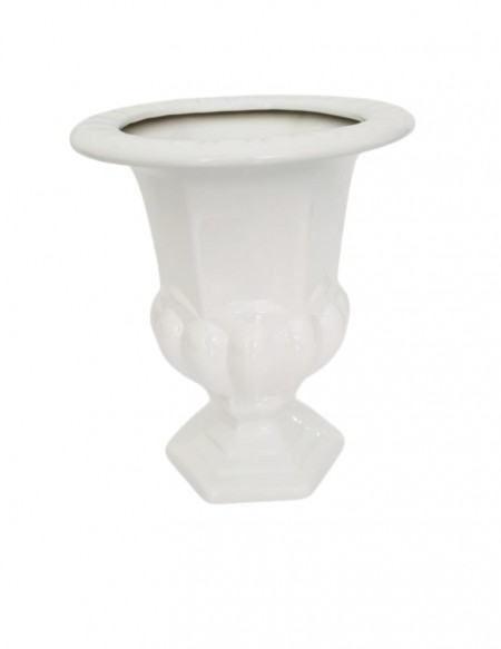 (R$14,00) Vaso Grego Branco (A27 / D23cm)