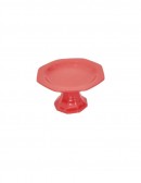 (R$6,00) Boleira Sextavada Coral (A10 / D19cm)