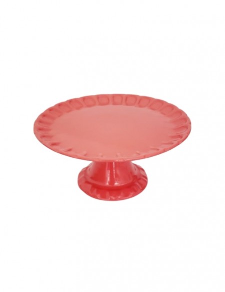 (R$14,00) Boleira Relevo Coral (A16 / D33cm)