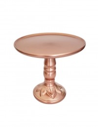 (R$16,00) Boleira Pé Alto Bronze (A25 / D27cm)