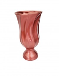 (R$18,00) Vaso Torcido Bronze (A36 / D16cm)