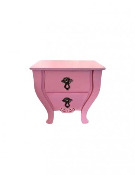 (R$18,00) Mini Criado Bombê Mdf Rosa Baby