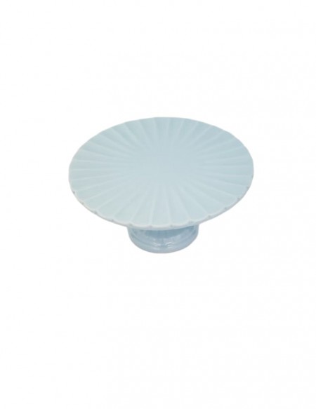 (R$10,00) Boleira Frisada Azul Baby (A12 /D24cm)