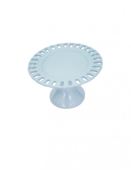 (R$10,00) Boleira Passa Fita Azul Baby (A14 / D23cm)