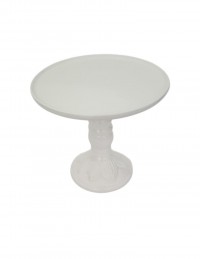 (R$16,00) Boleira Pé Alto Branca G (A24 / D26cm)