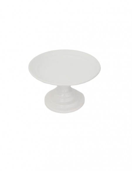 (R$10,00) Boleira Pé Baixo Branca (A14.5 / D24.5cm)