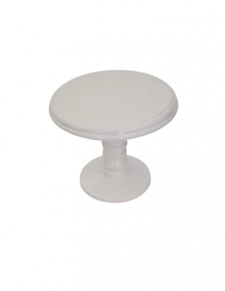 (R$12,00) Boleira Pé Médio Branca Borda Baixa (A19/D20cm)