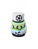 (R$42,00) Bolo Fake EVA Futebol (D25/A30cm)