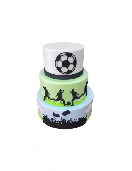 (R$42,00) Bolo Fake EVA Futebol (D25/A30cm)