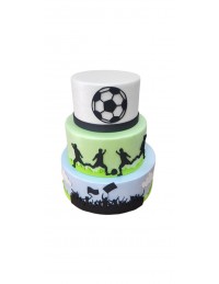 (R$42,00) Bolo Fake EVA Futebol (D25/A30cm)
