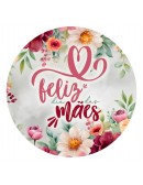 (R$38,00) Capa Painel Redondo Feliz Dia das Mães