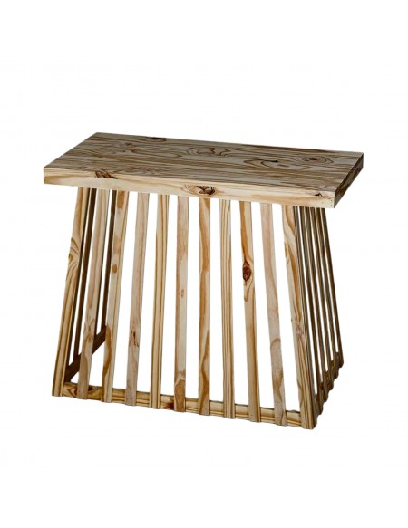 (R$95,00) Mesa Ripada Pinus (1.0x0.50m/A82cm)