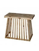 (R$95,00) Mesa Ripada Pinus (1.0x0.50m/A82cm)