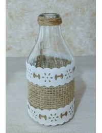 (R$2,80) Garrafinha Tecido Juta PP (A13.5cm)