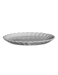 (R$18,00) Travessa Ondulada Redonda Rasa (D37cm)