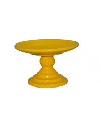 (R$12,00) Boleira Pé Baixo Amarela (A14.5/D24.5cm)