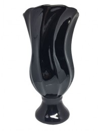 (R$16,00) Vaso Torcido Preto (A36 / D16cm)