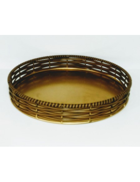 (R$20,00) Bandeja Junco Redonda Baixa (D30cm)