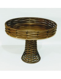 (R$24,00) Bandeja Junco Pé Alto (A24/D30cm)