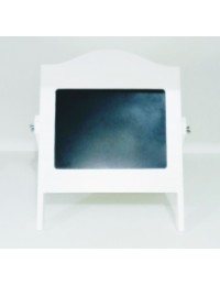 (R$10,00) Mini Quadro Cavalete Branco Mdf (36x28cm)