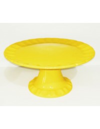(R$16,00) Boleira Relevo Amarela (A16/D33cm)