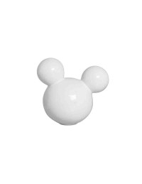 (R$8,00) Cabeça Mickey e Minnie Branca  (17x9cm)