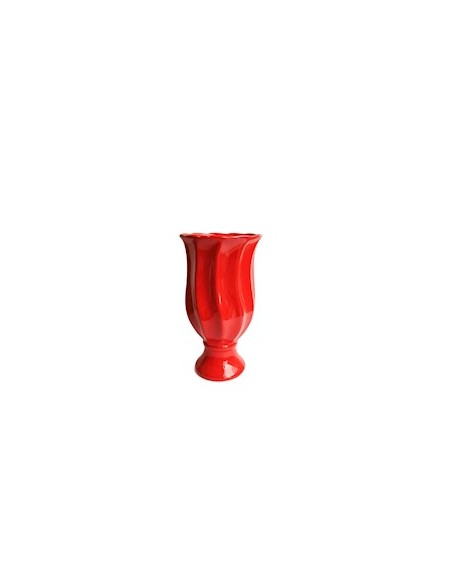 (R$16,00) Vaso Torcido Vermelho
