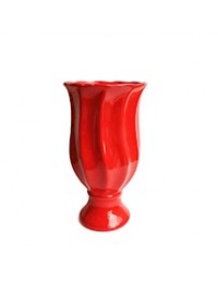(R$16,00) Vaso Torcido Vermelho (A36 / D16cm)